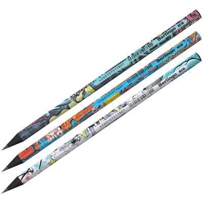 Карандаш ч/г Street Art HB, круглый, черное дерево